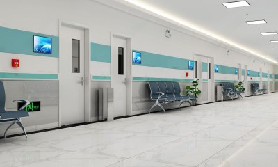 现代医院走廊康养医院3D模型下载